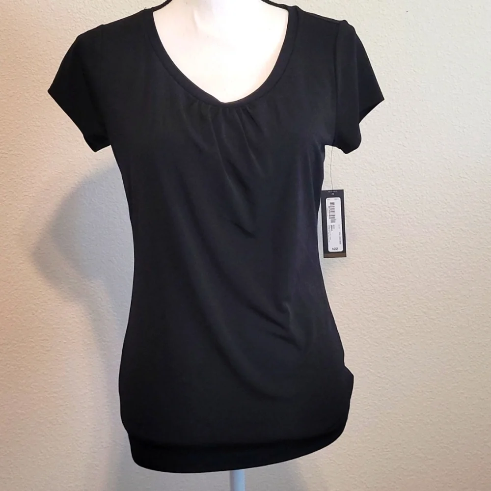 Black Dress Top S - Picture 1 of 4